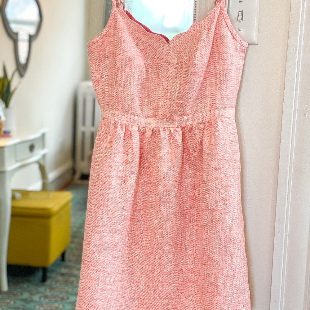 J.Crew Tweed Scalloped Top Dress